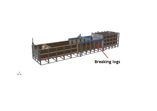 breaking logs 3D